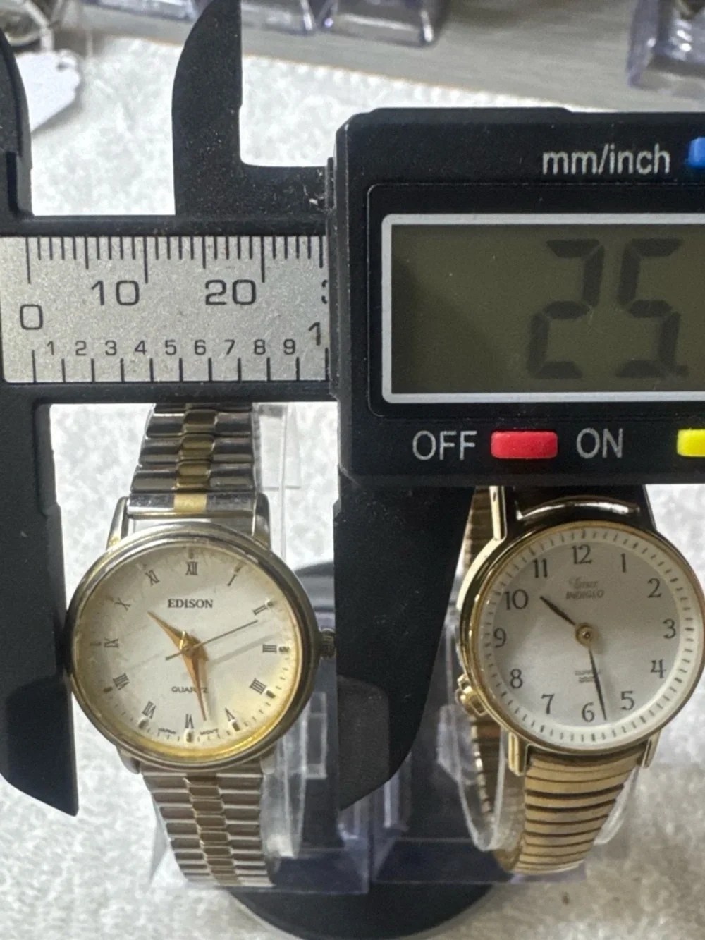 Timex Women's Round White Dial Watch with Gold Tone Bracelet